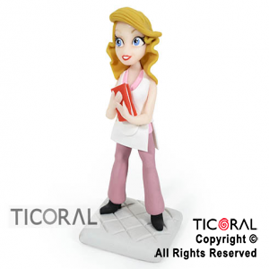 ADORNO PROFESION MAESTRA A. PORCELANA FRIA x 1